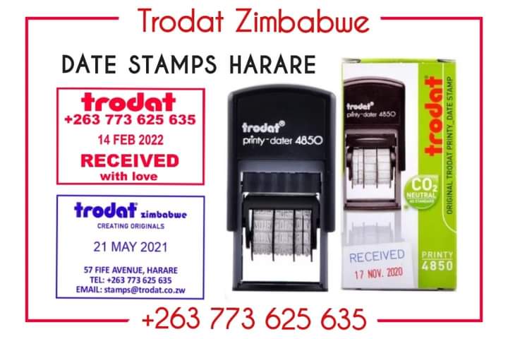 Date Stamps Harare Trodat +263773625635